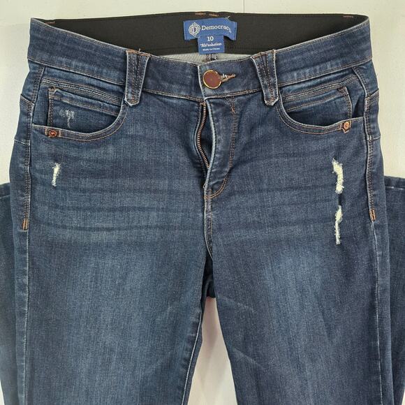 Democracy Denim - Democracy ab solution slim skinny jeans size 10 blue denim 6187
